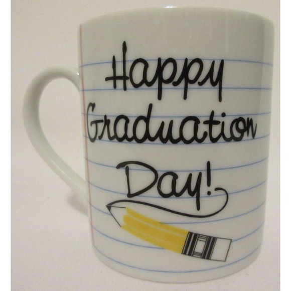 Happy Graduation Day! Amscan College High School Student Coffee Tea Cup Mug Gift - Picture 1 of 8